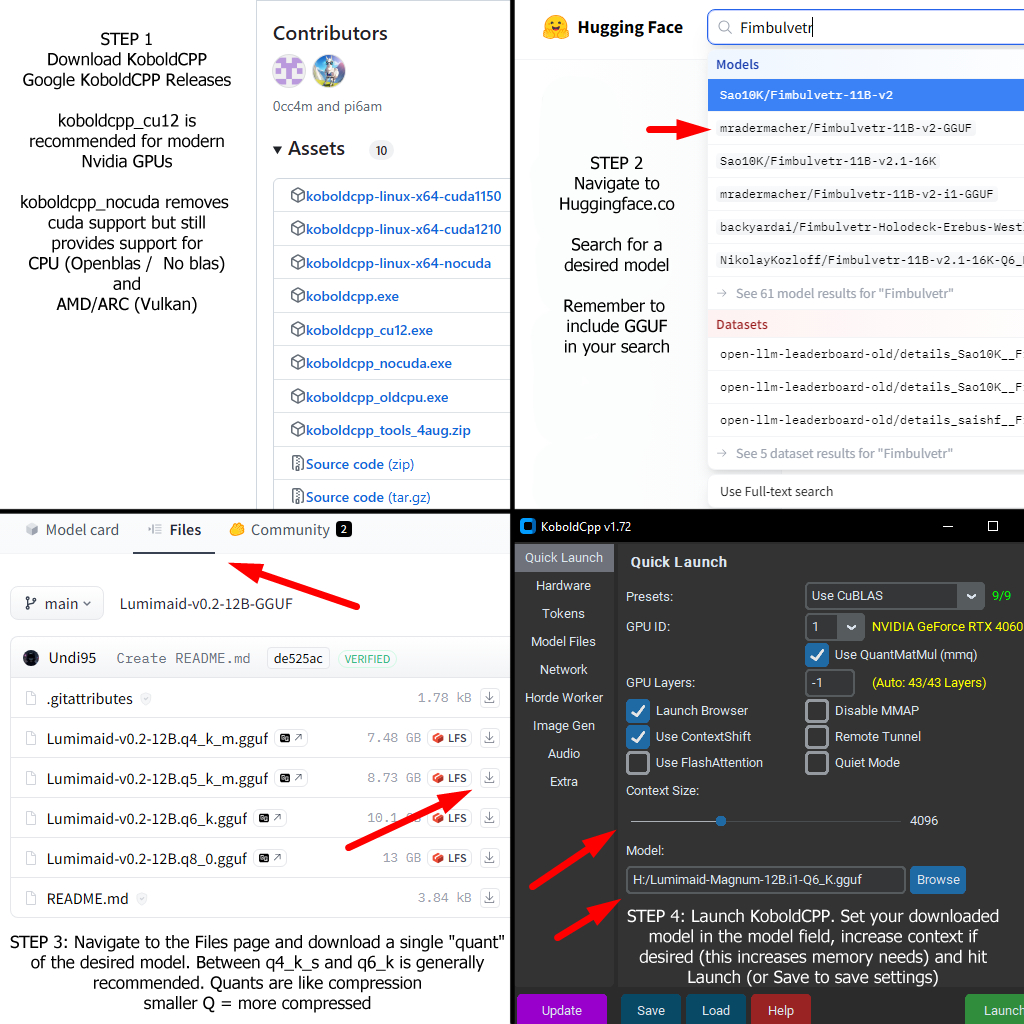 KoboldAI for Windows in one image KoboldAI for Windows in one image
